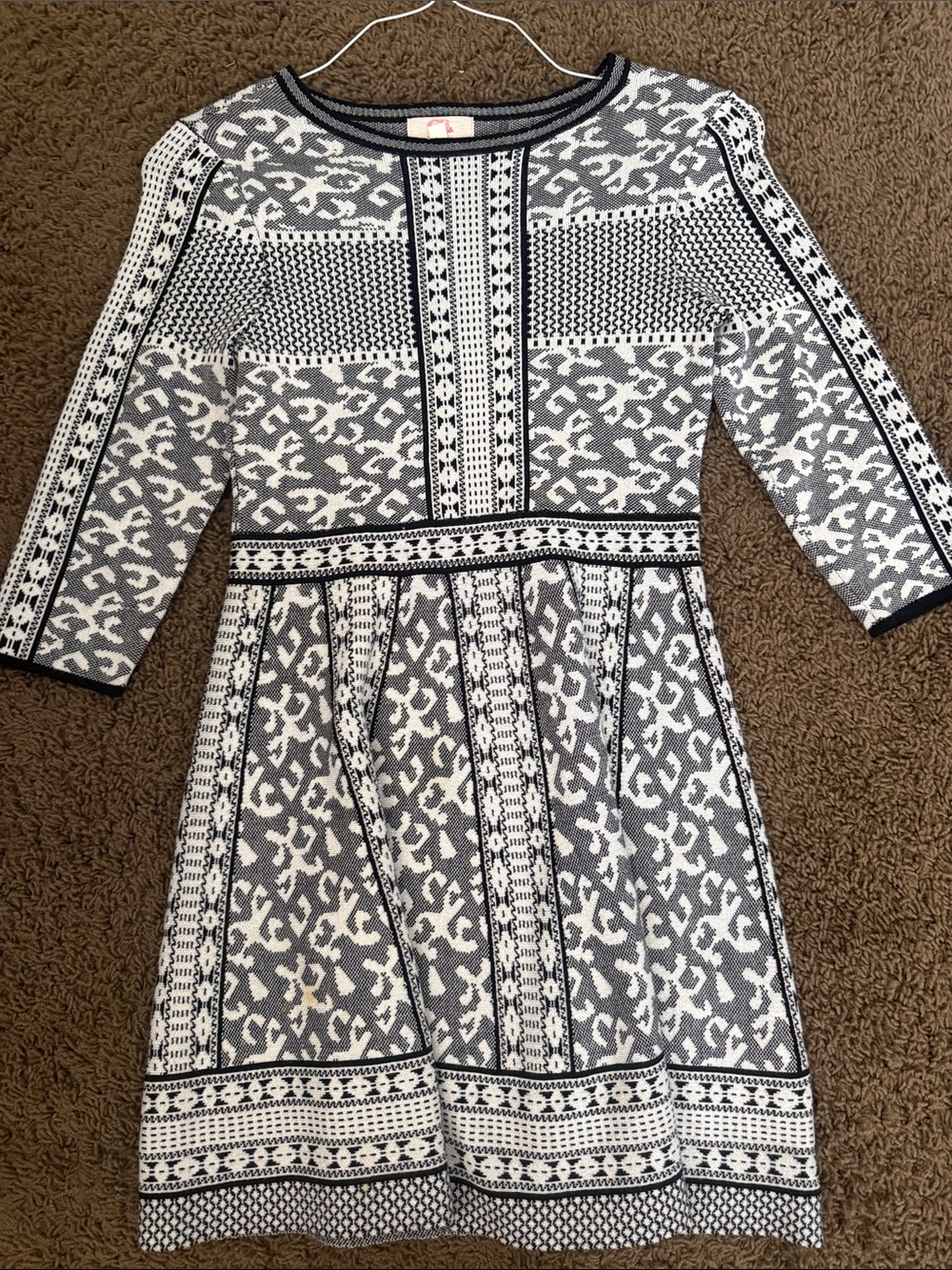 GB Girls Black & White Knit dress